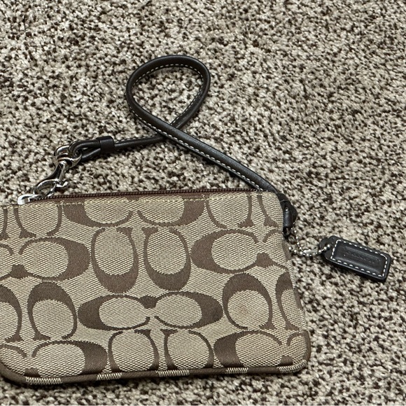 Coach Brown Wristlet - Picture 3 of 7